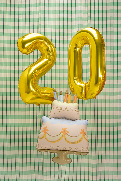 Balon Folie Tort 55x75cm Pastel