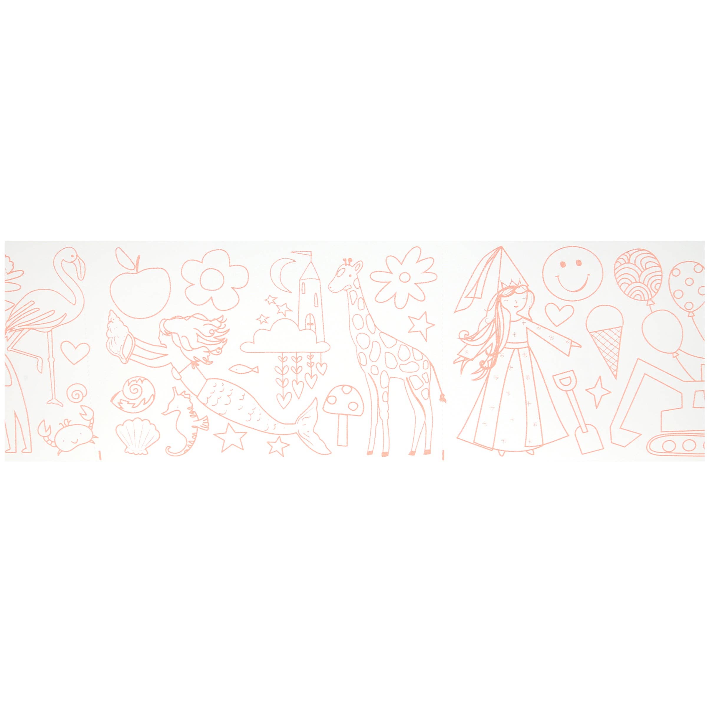 Rola de colorat cu creioane – Happy Icons