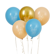 Set 5 Baloane „Baby Boy”, Hootyballoo, 30 cm, Multicolor