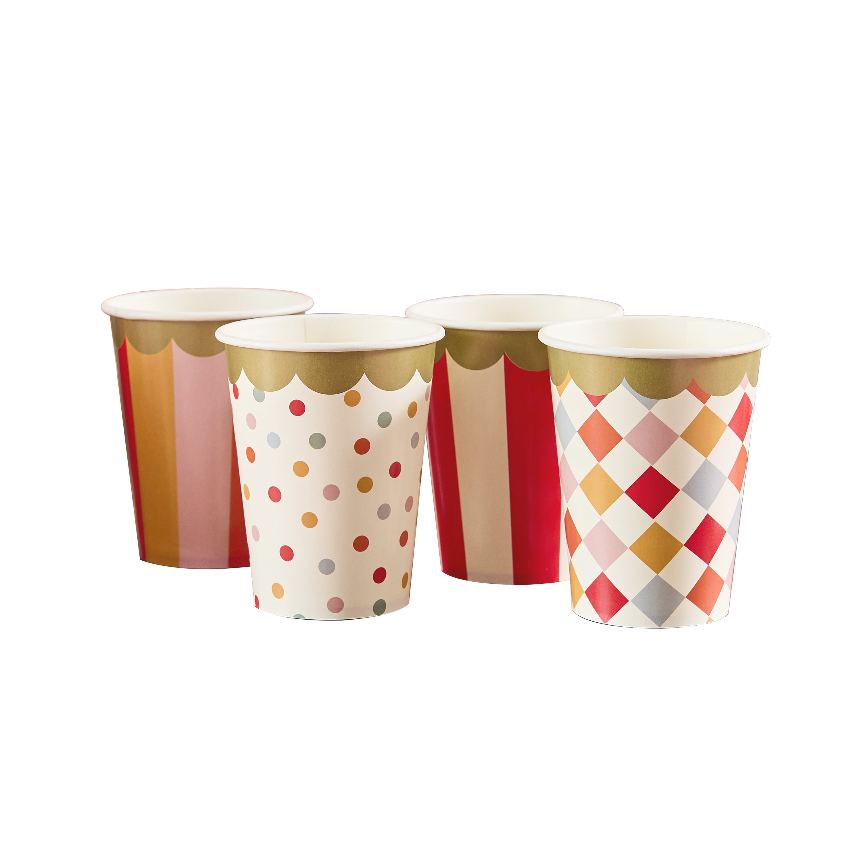 Pahare din hârtie tematica Circ (8 buc) multicolor