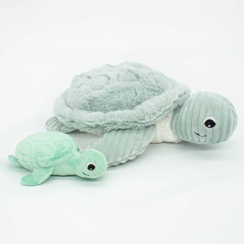 Țestoasă pluș Mum & Baby mint „Les Ptipotos” 30cm 🐢