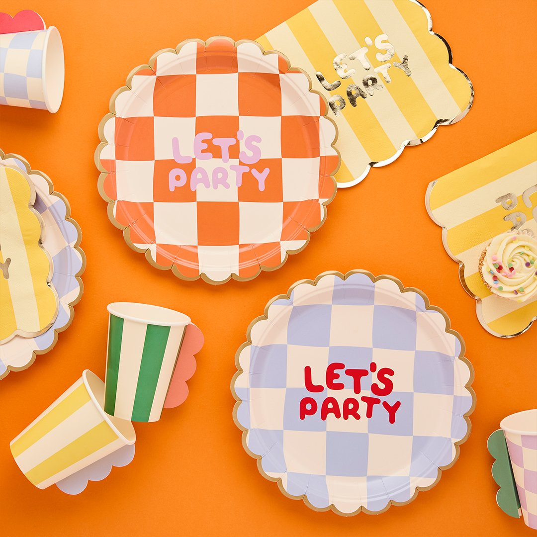 Farfurii „Lets Party” Playful Brights (8 buc) multicolor