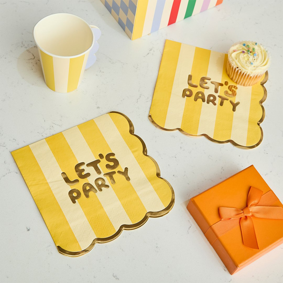 Șervețele „Let’s Party” Playful Brights (16 buc) multicolor