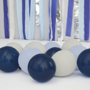 Set 40 baloane marin, albastru si gri pentru petrecere / aniversari, 13cm