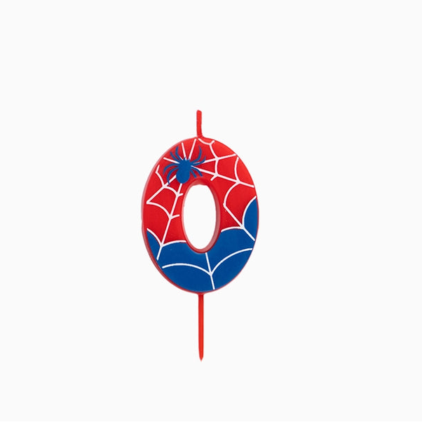 Lumânare Tort Cifra 0 Spider – 6 cm
