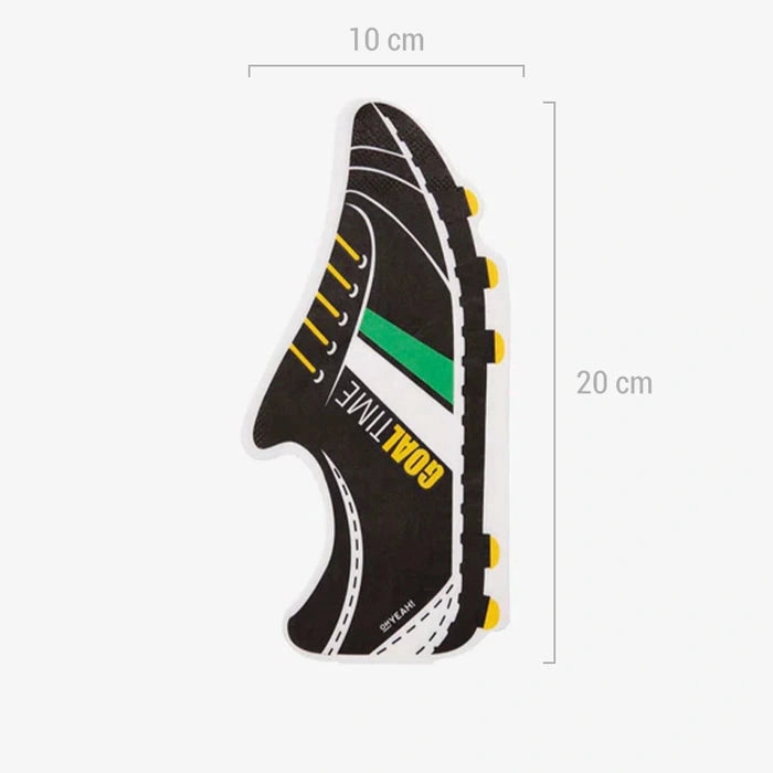 Șervețele Football Boot (20 buc) alb/negru, tematică fotbal