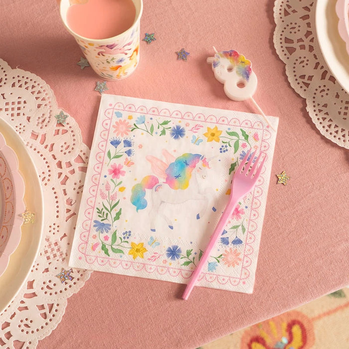 Șervețele „Magical Unicorns” (20 buc) 16cm