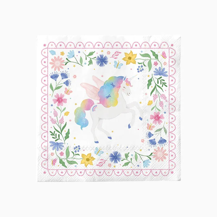 Șervețele „Magical Unicorns” (20 buc) 16cm