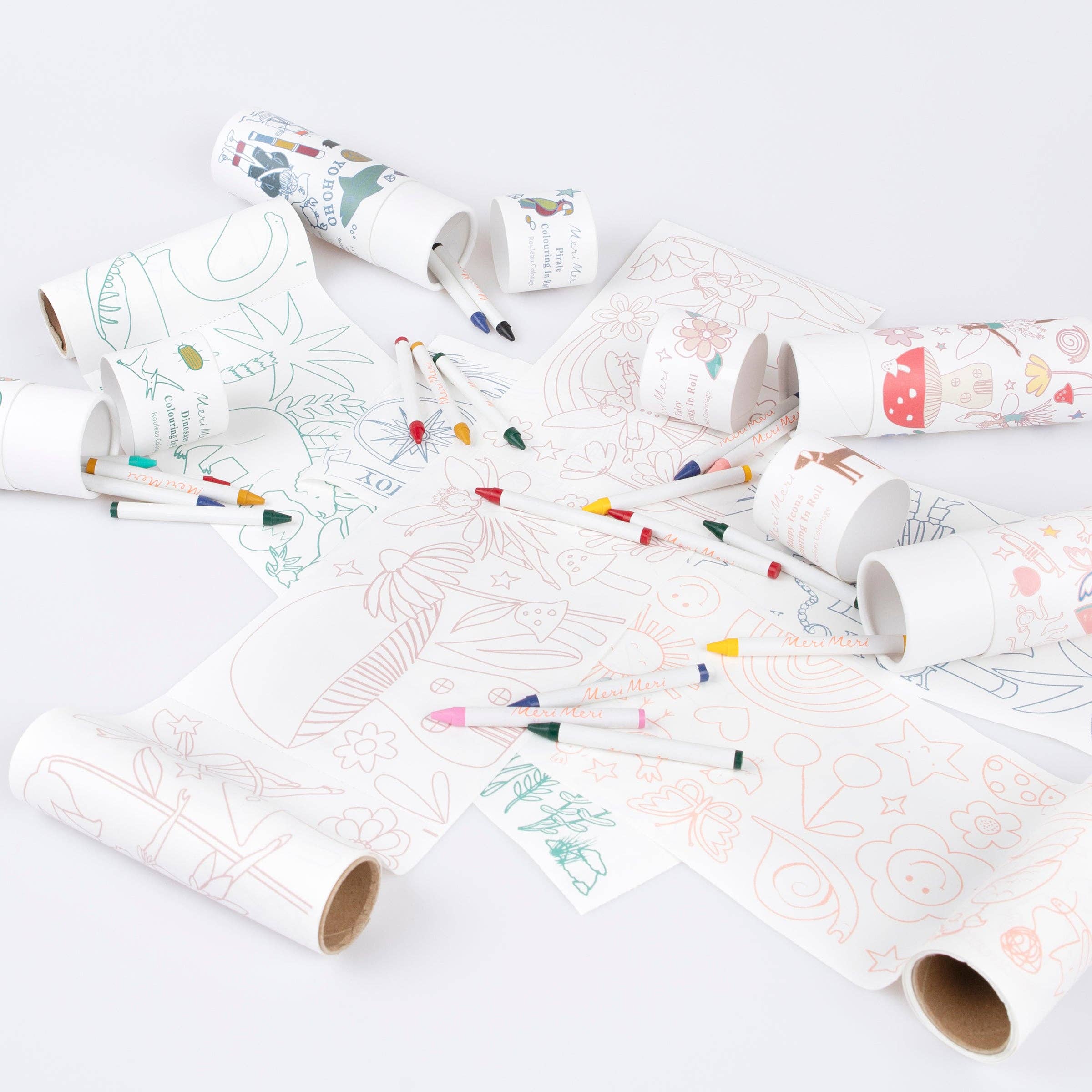 Rola de colorat cu creioane – Zâne