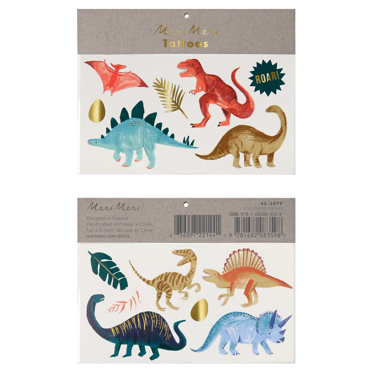 Tatuaje temporare mari Dinozauri (14 buc)
