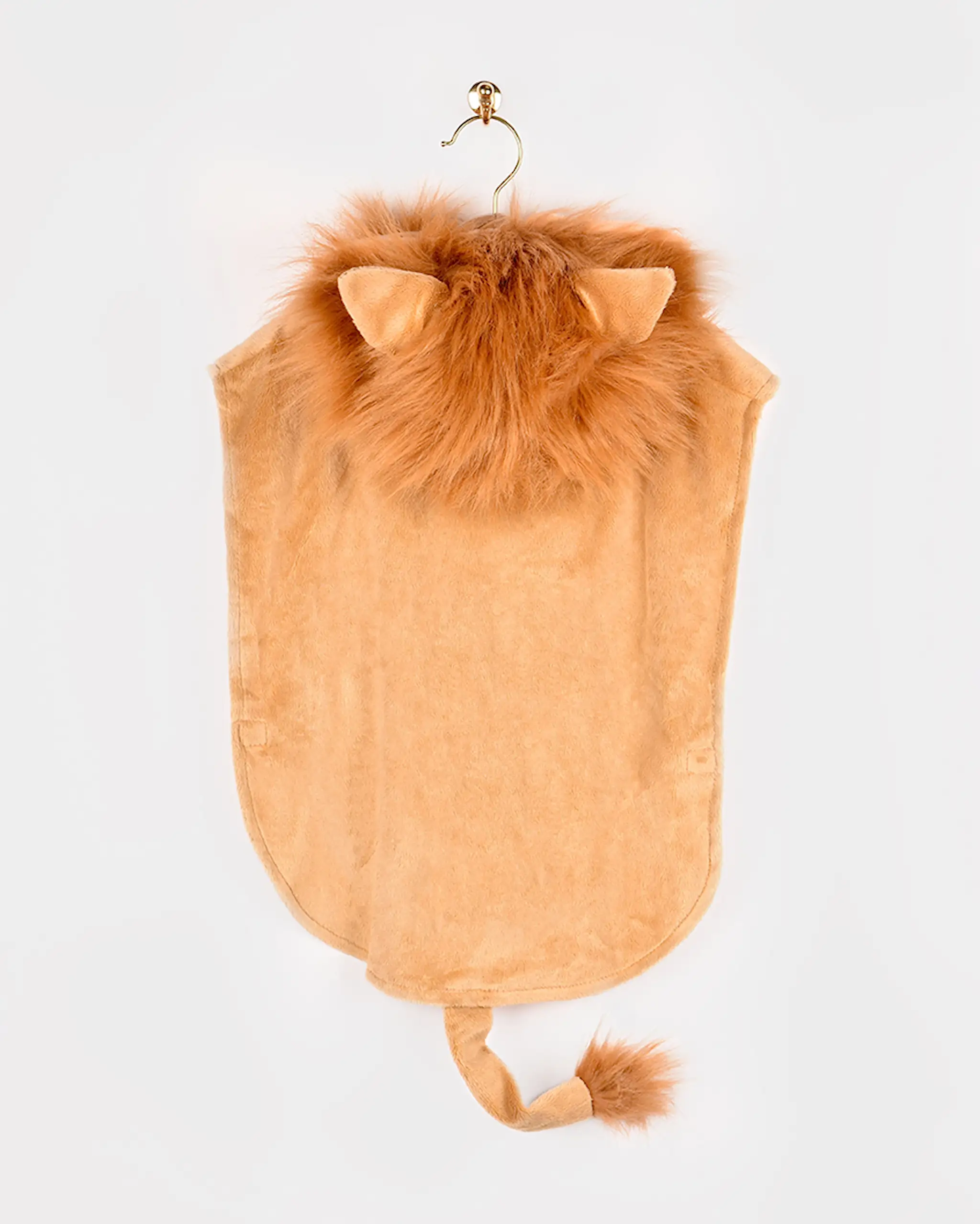 Pelerină costum leu pentru copii 1–4 ani cu glugă, coamă din blăniță și coadă