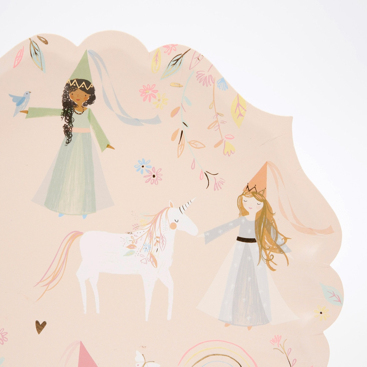 Farfurii Prințese și unicorni (8 buc) 22cm, Meri Meri