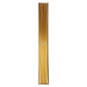 Lumânări înalte aurii (12 buc) 38cm