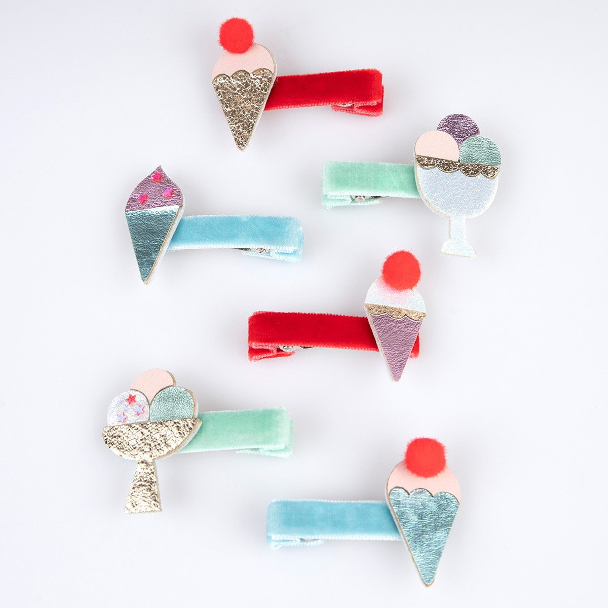 Clame de păr înghețată (6 buc) Meri Meri