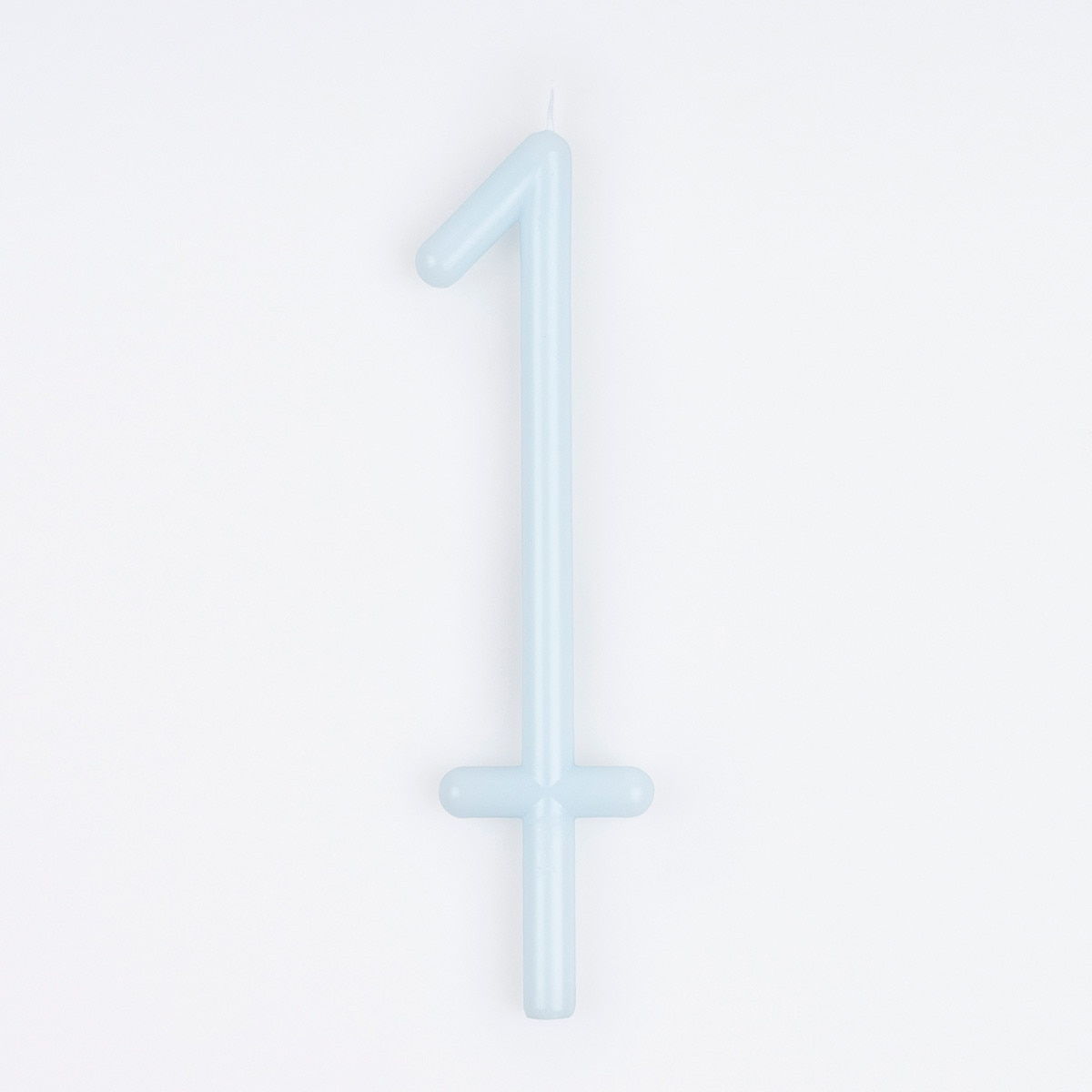 Lumânare albastru deschis cu cifra 1 (12 cm) Meri Meri