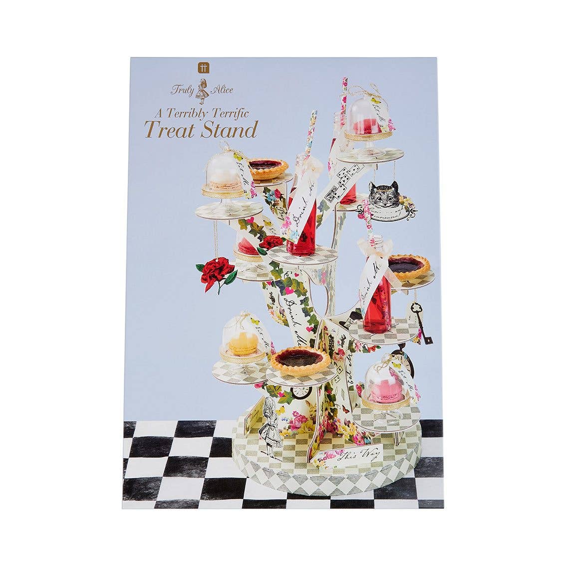 Suport pentru Prăjituri Alice în Țara Minunilor | Copac Decorativ | 59 cm