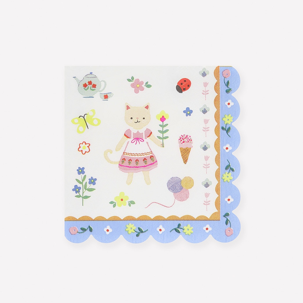 Șervețele din hârtie „Kitten Club” (16 buc) 12.7cm, Meri Meri