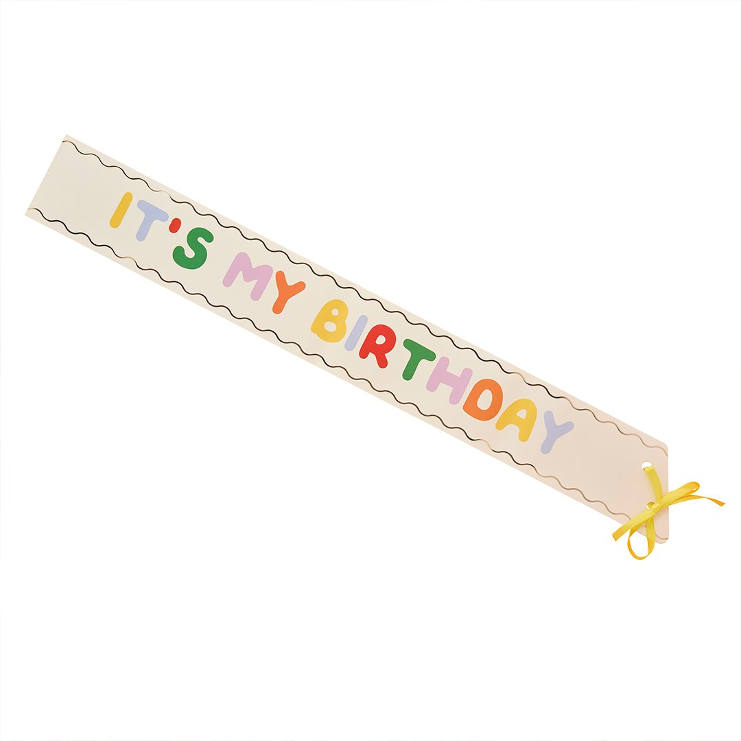 Bandă decorativă „It's My Birthday” Playful Brights multicolor