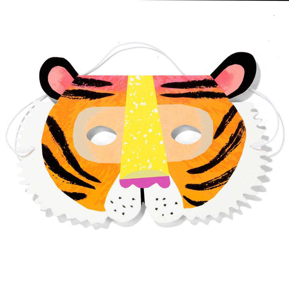 Măști din Hârtie Party Animals | Set 8 Bucăți