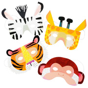 Măști din Hârtie Party Animals | Set 8 Bucăți
