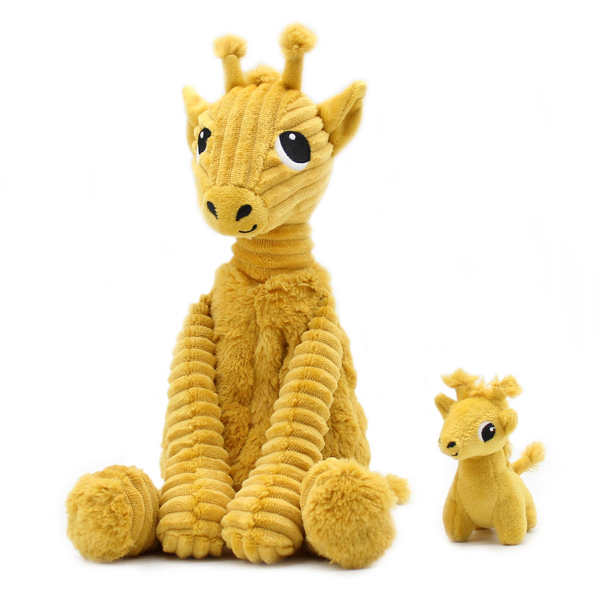 Girafă pluș Mum & Baby muștar „Les Ptipotos” 30cm 🦒