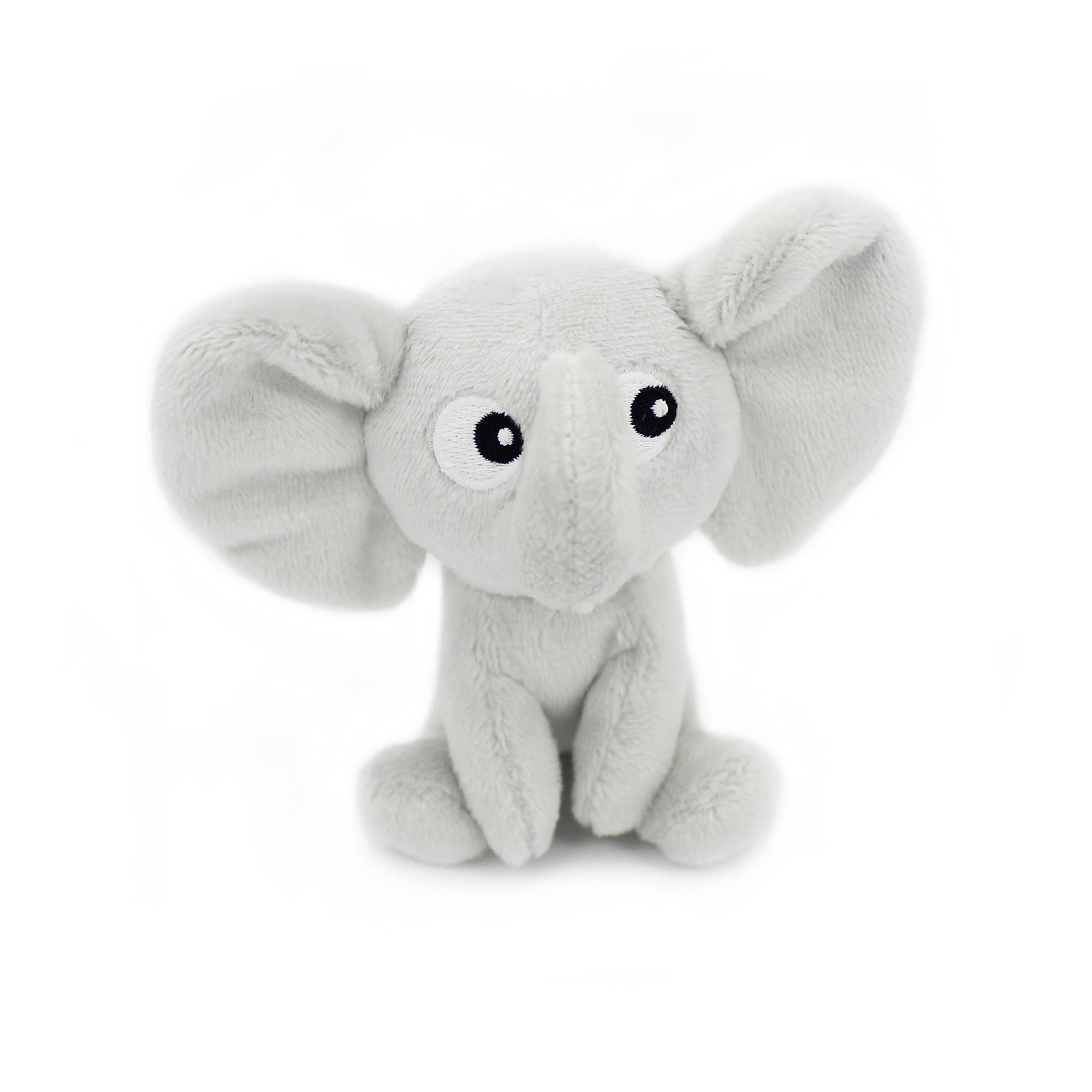 Elefant pluș Mum & Baby gri deschis „Les Ptipotos” 25cm 🐘