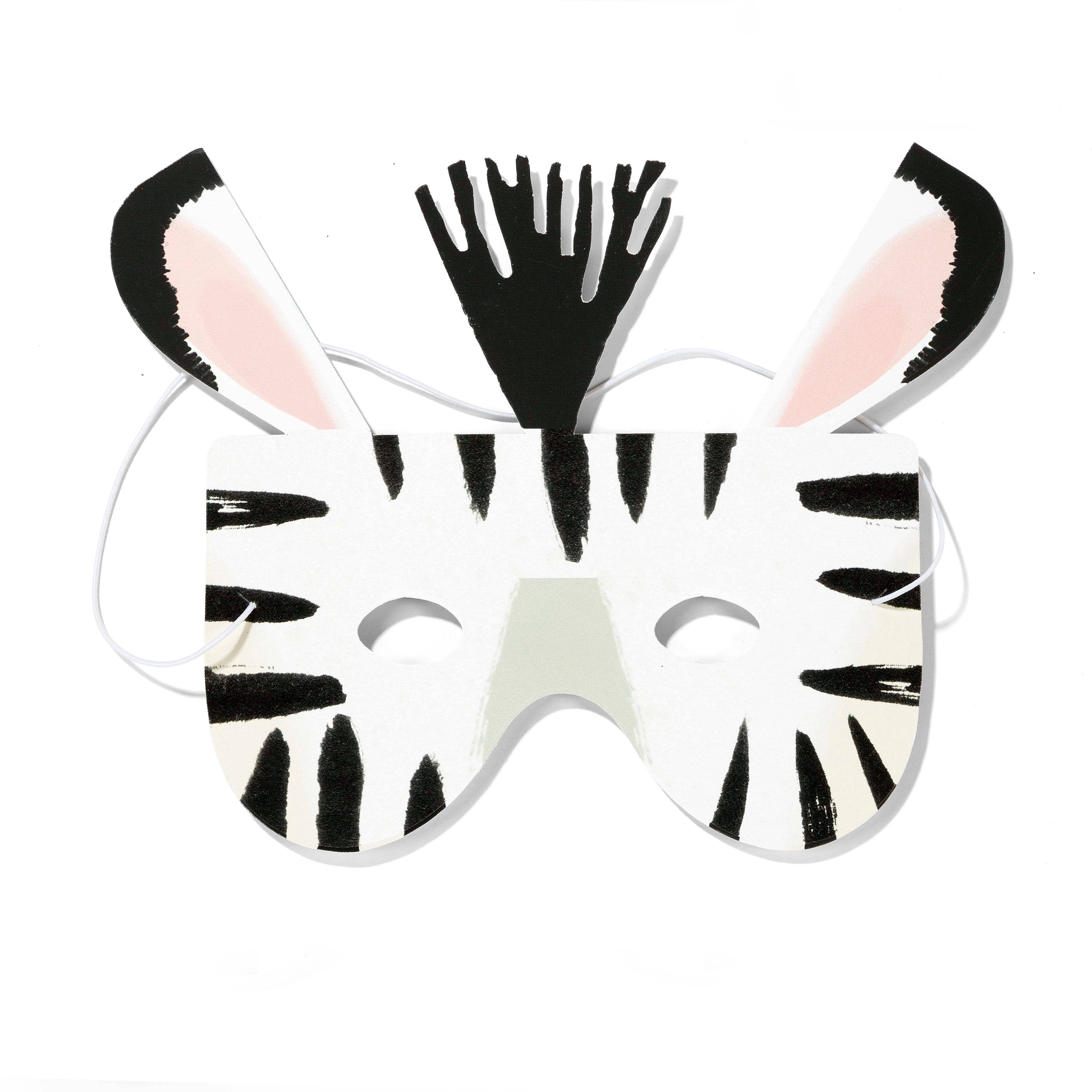 Măști din Hârtie Party Animals | Set 8 Bucăți