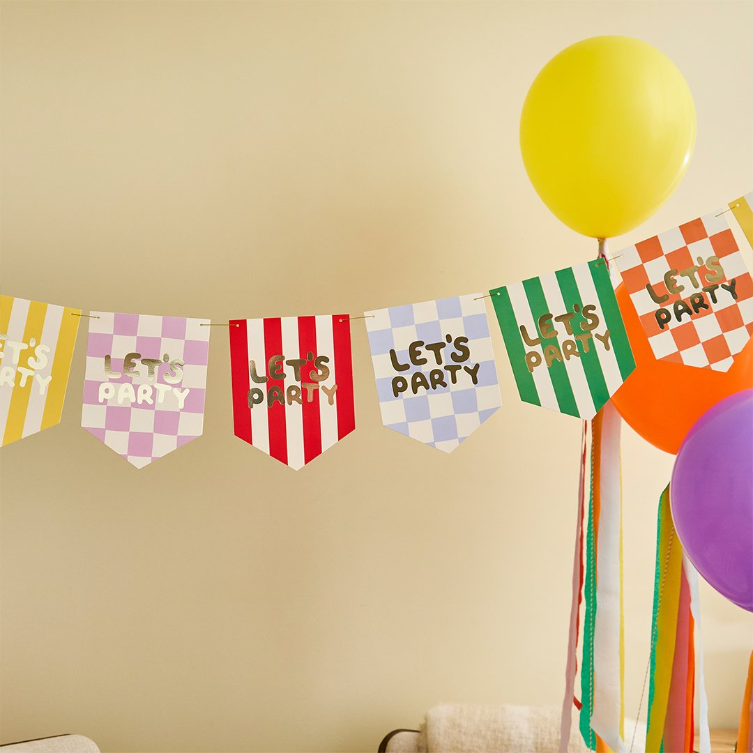 Ghirlandă „Let’s Party” 2m multicolor