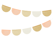 Ghirlanda decorativa multicolor pastel 3m