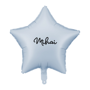 Balon Folie Personalizat cu Heliu, Stea (40cm) Albastru