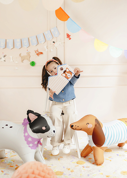 Folie balon catel, 85x71 cm, mix culori