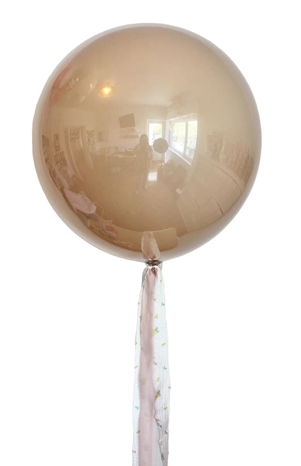 Balon cu heliu „Glass Effect” 60 cm, Bej