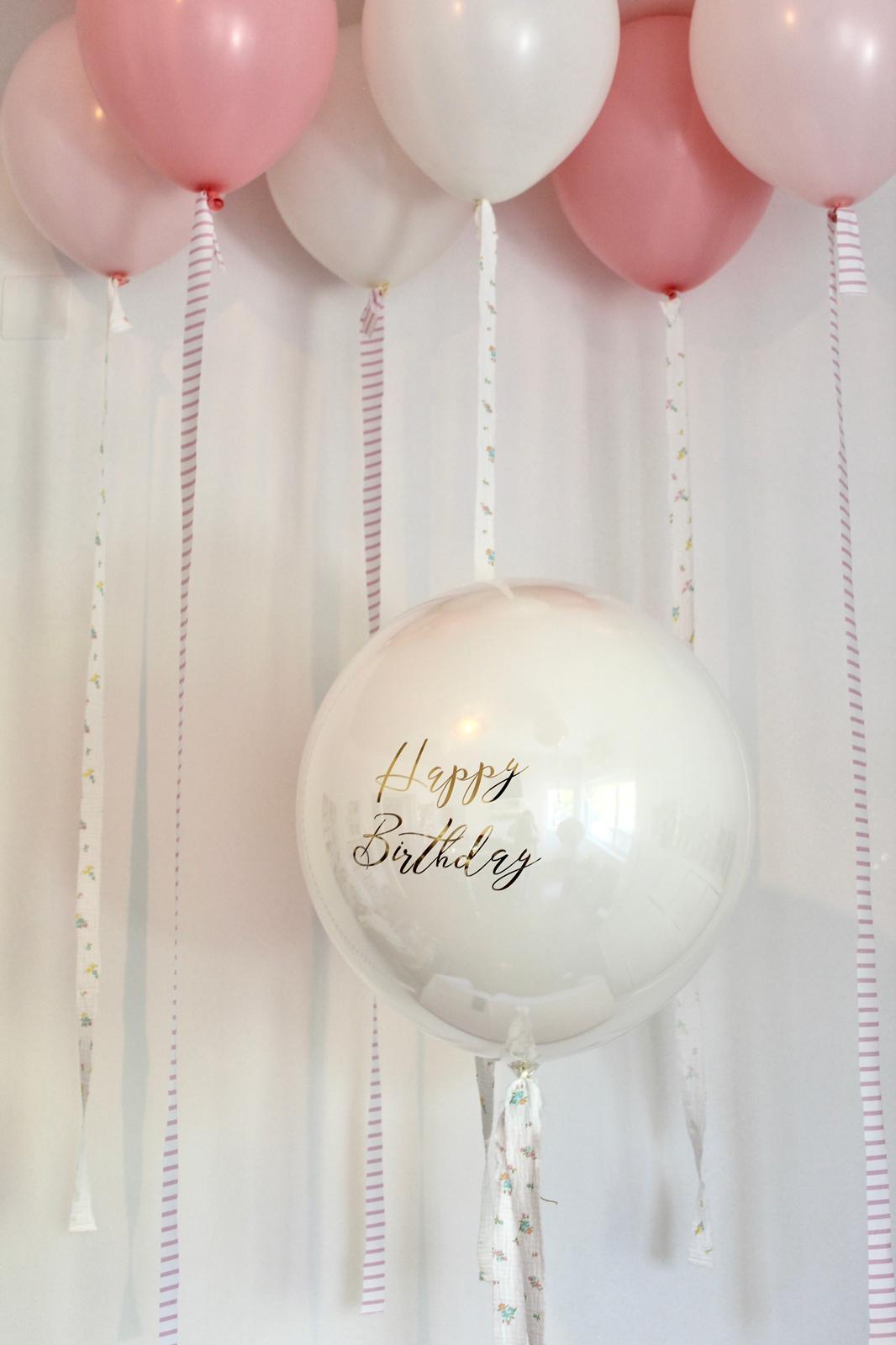 Balon cu heliu „Glass Effect” personalizat 60 cm, alb
