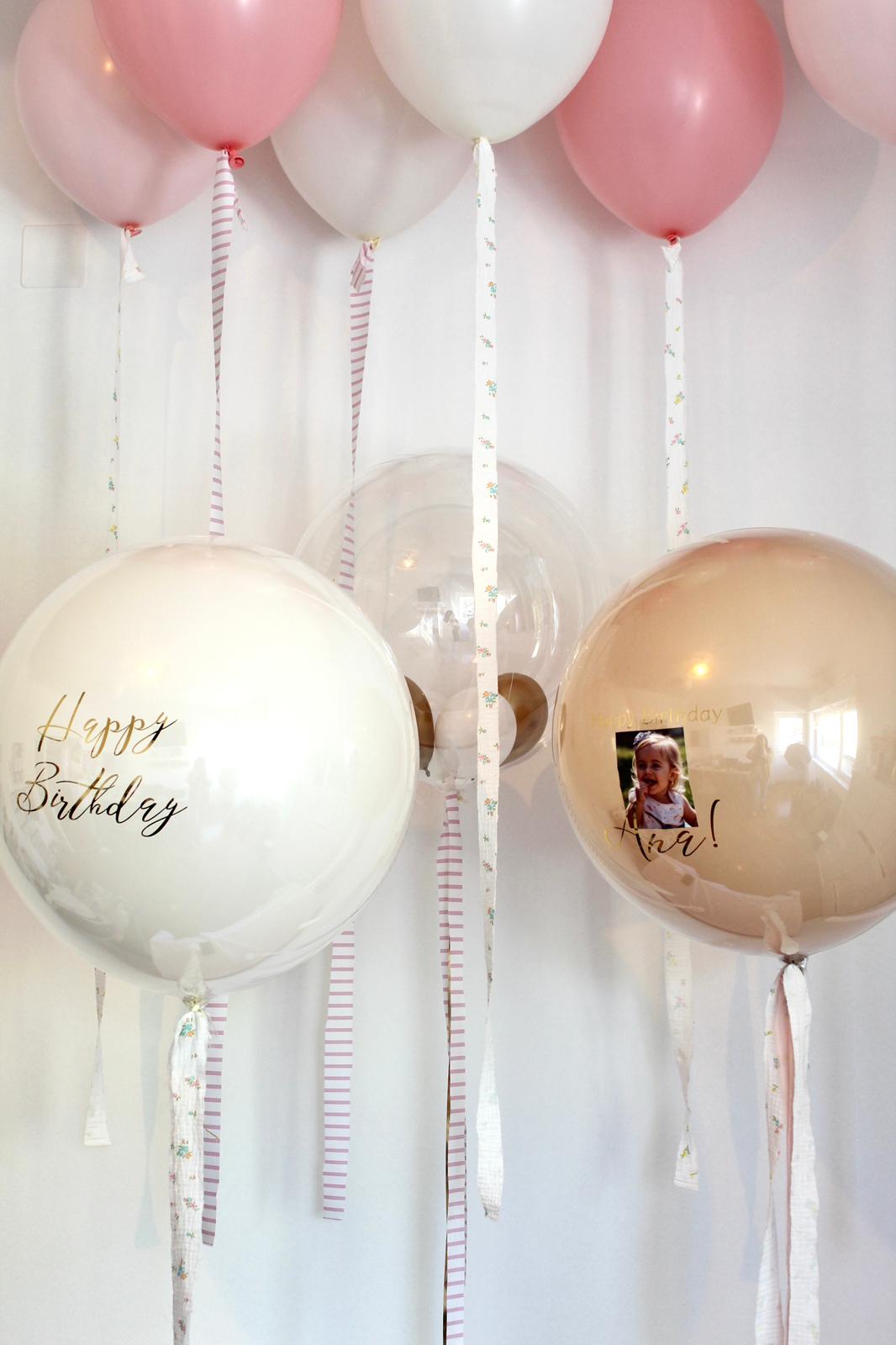 Balon cu heliu „Glass Effect” personalizat 60 cm, alb