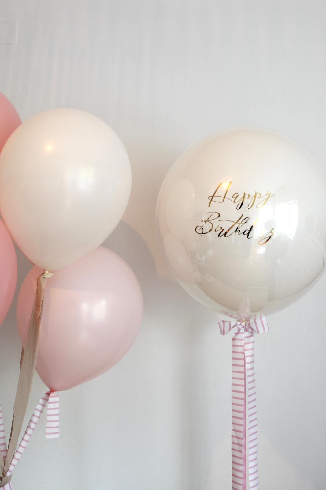 Balon cu heliu „Glass Effect” personalizat 60 cm, alb