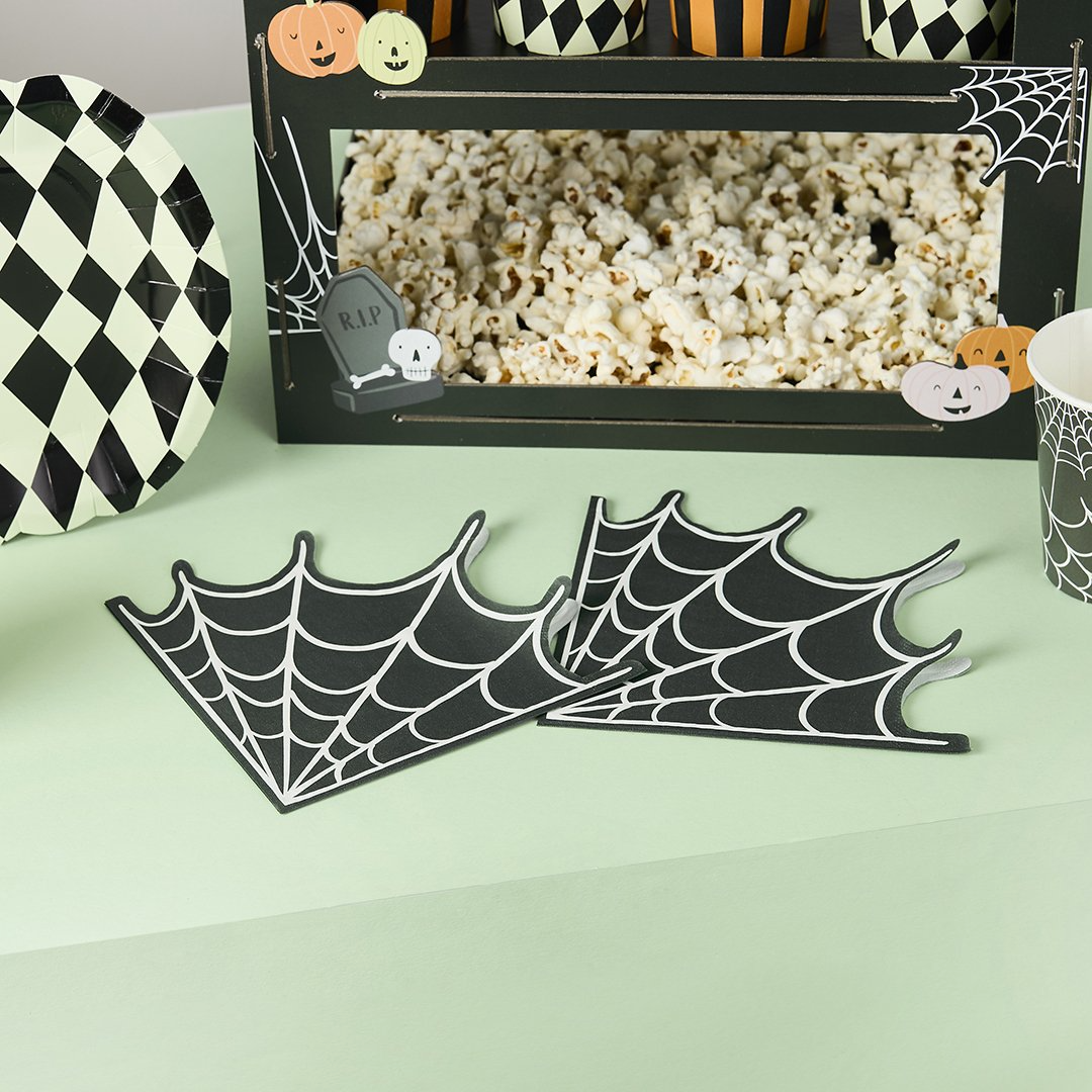 Servetele panza de paianjen Halloween (16 buc)