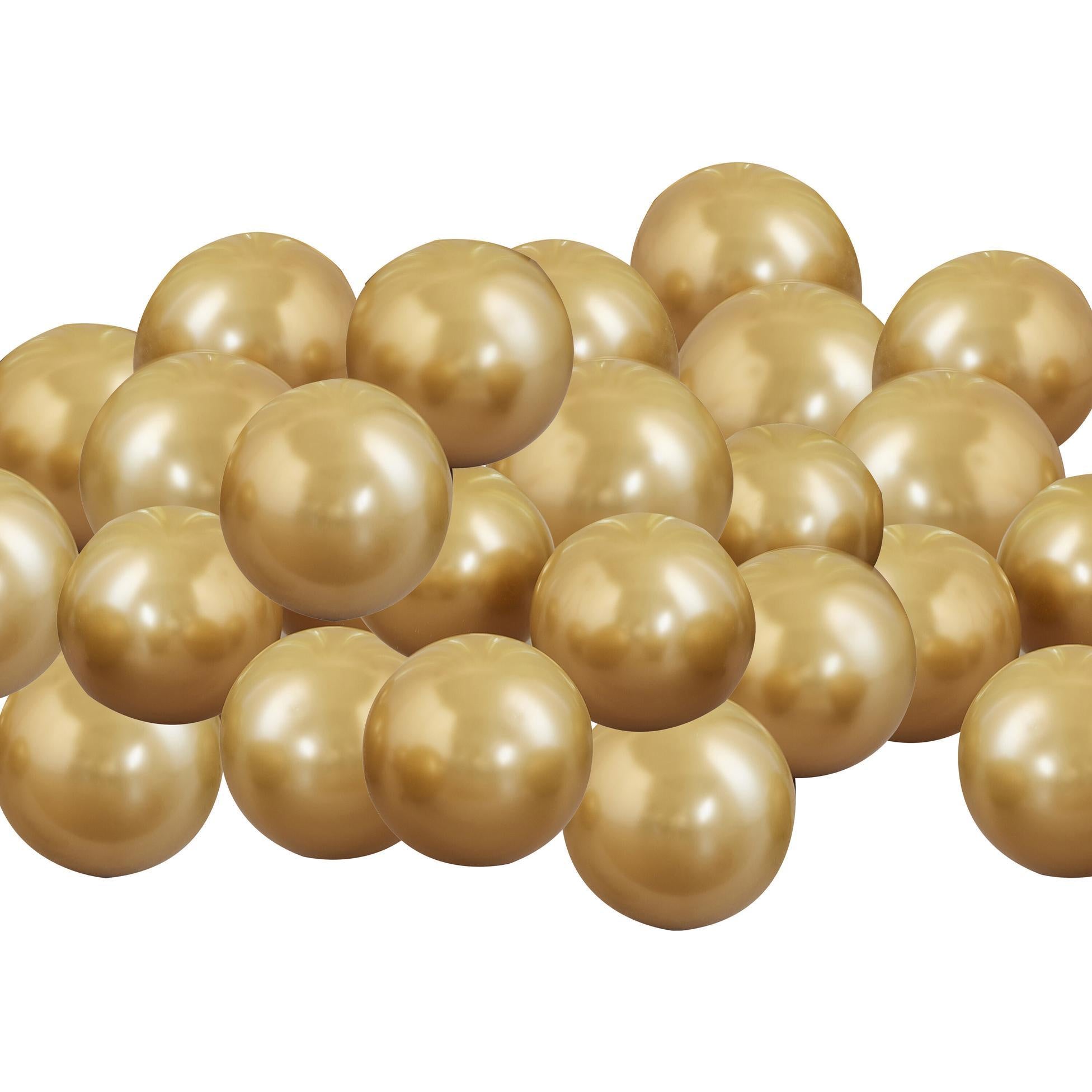 Set 40 baloane aurii pentru petrecere / aniversari, 13cm