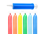 Set baloane modelaj, curcubeu, 130 cm (cu pompa)
