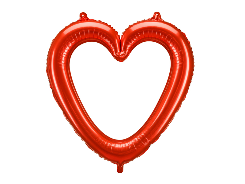 Balon Folie Inima 86x83.5cm Rosu
