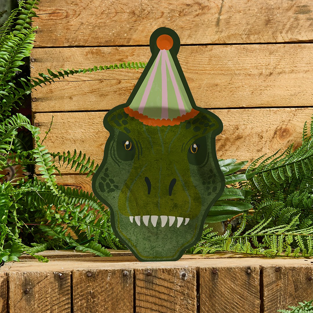 Farfurii din hartie (8 buc) dinozauri T-Rex