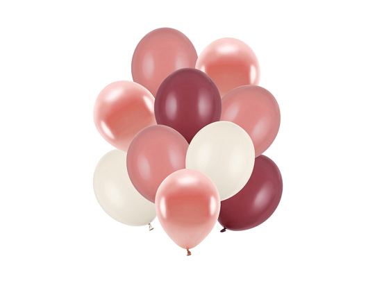 Set baloane 27cm (10 buc) Pink Mix PartyDeco