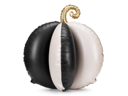 Balon folie 3D Dovleac, 58x58 cm, negru si crem