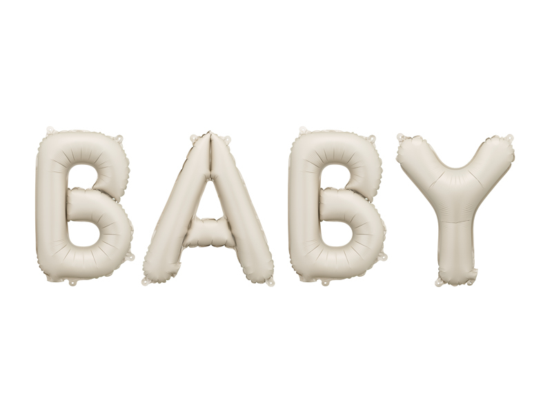 Balon Folie "Baby", 90x35cm, Bej
