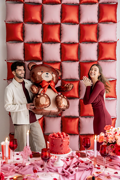 Balon Folie Ursulet 59x88 cm Valentine's day
