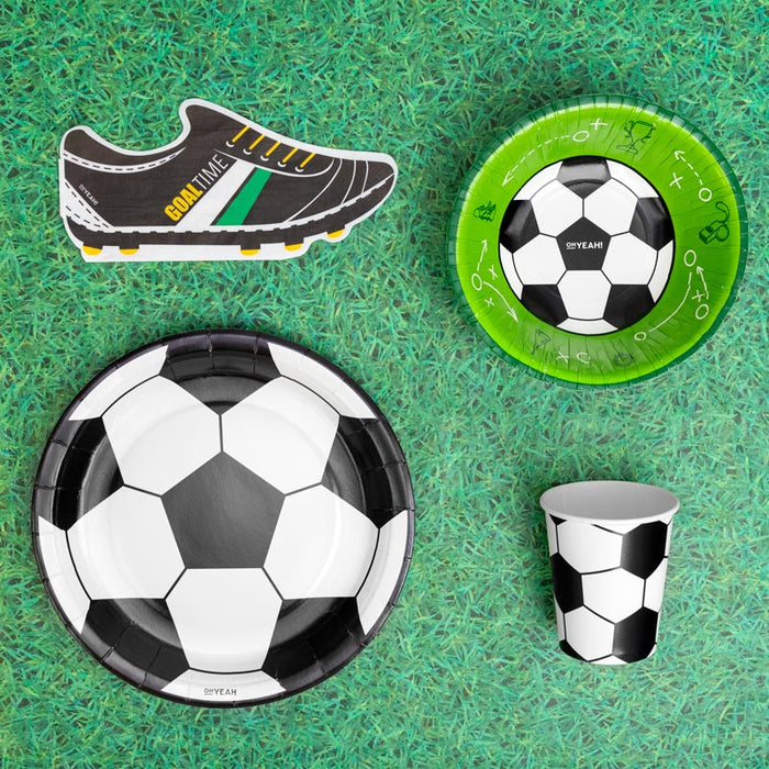 Șervețele Football Boot (20 buc) alb/negru, tematică fotbal