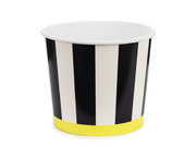 Cosulete din hartie pentru gustari (2 buc) tematica fotbal, alb-negru, 14 cm