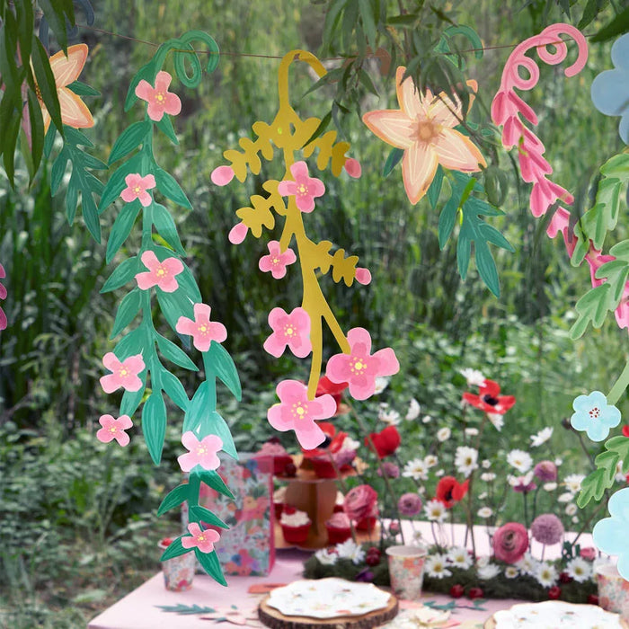 Ghirlanda decorativa flori pastel, 3m (colectia Fairy)