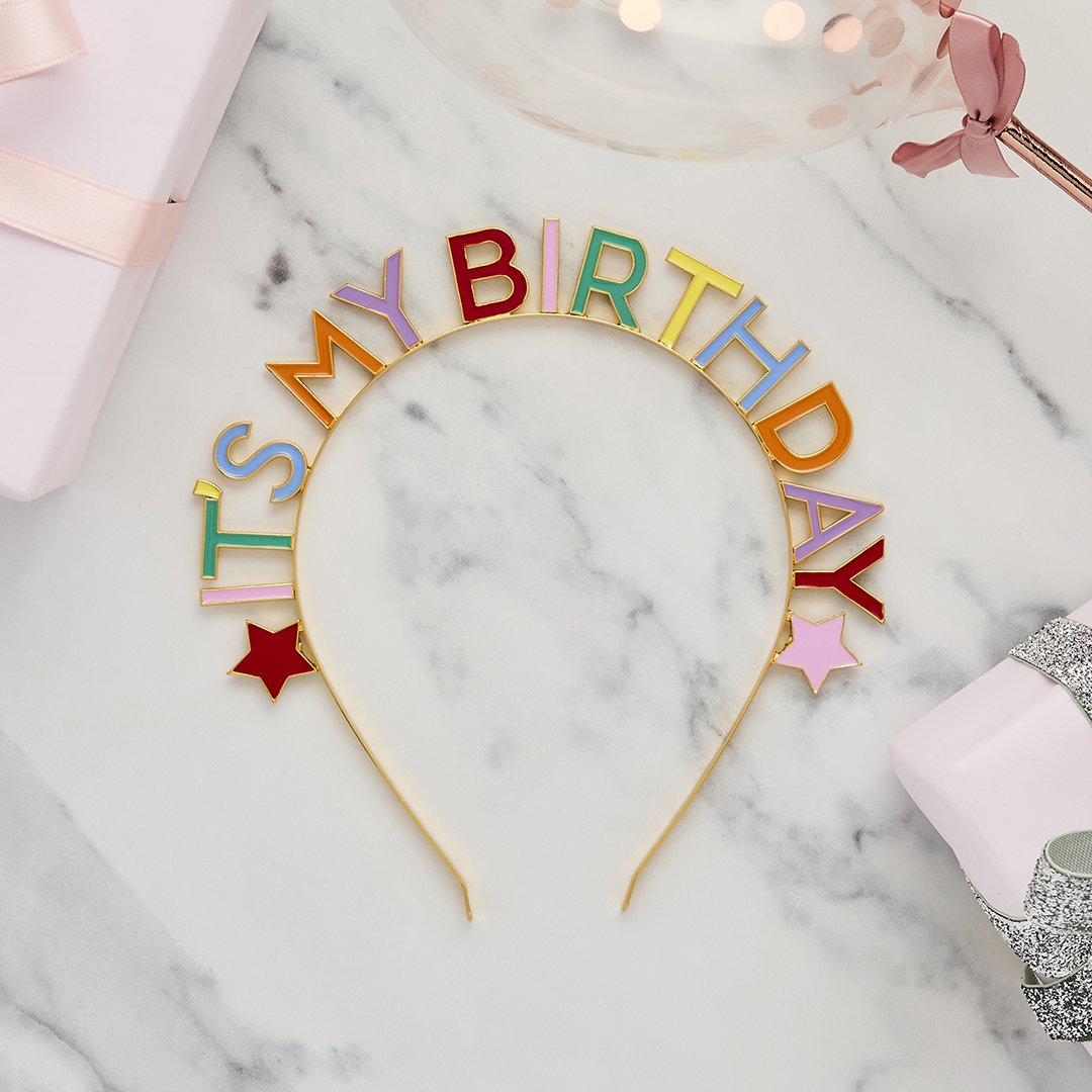 Bentita Metalica Colorata - „It's My Birthday”