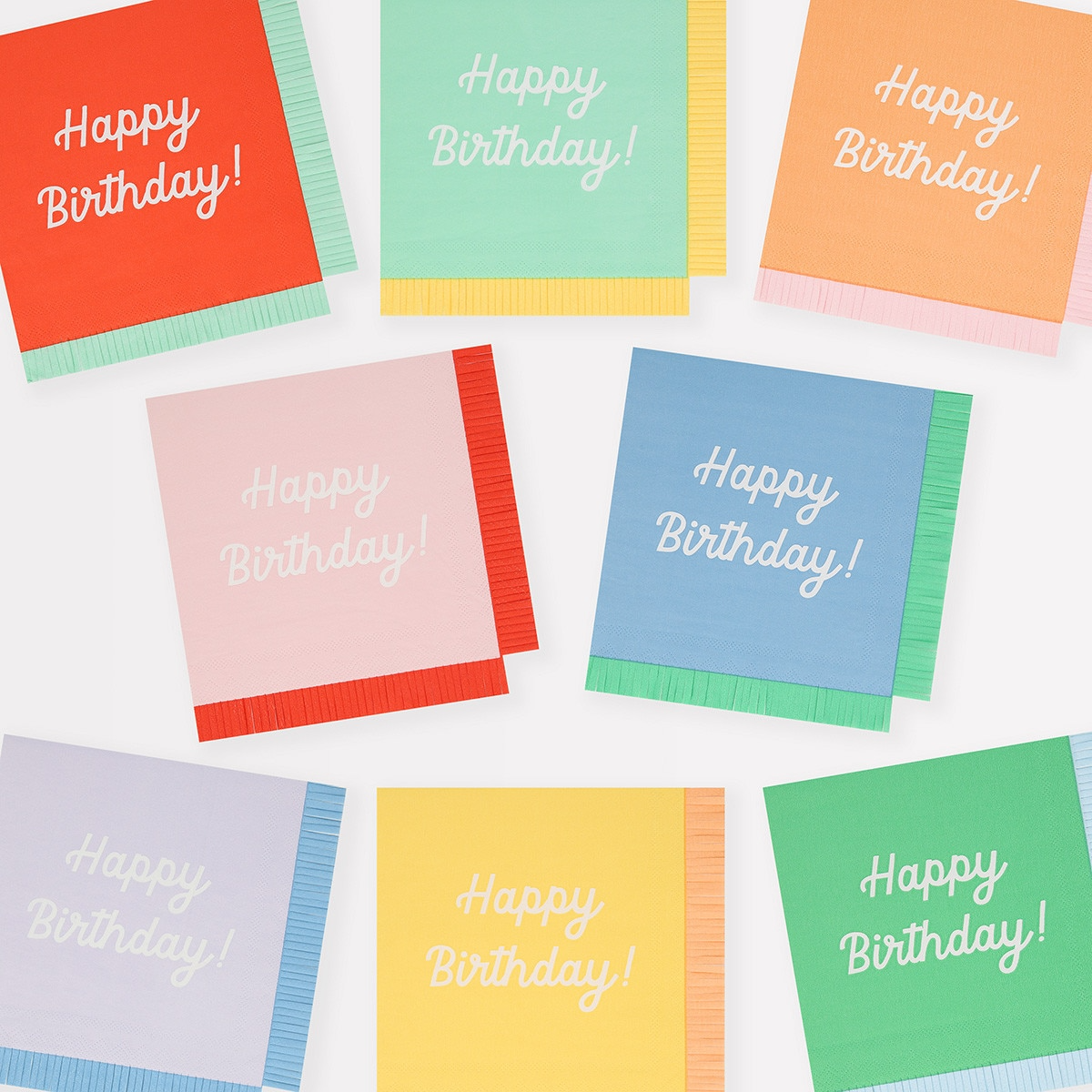 Servetele „Happy Birthday” (x16) 16.5x16.5cm, Meri Meri