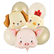 🚜🐶 set Helium Farm Party (7 buc) Ridicare Personală